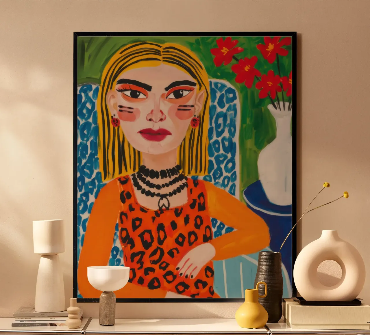 Leopardenmuster Poise Poster von Lune Dreams