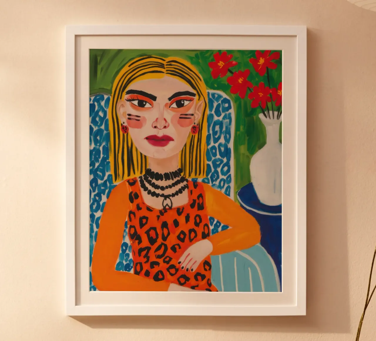 Leopardenmuster Poise Poster von Lune Dreams