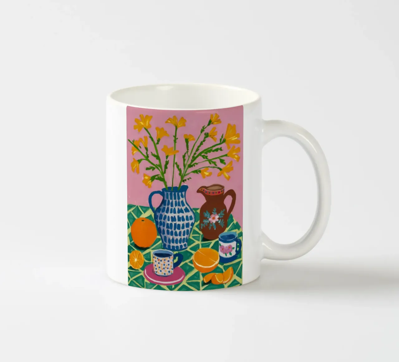 Daffodil Teatime tazza in ceramica da Lune Dreams