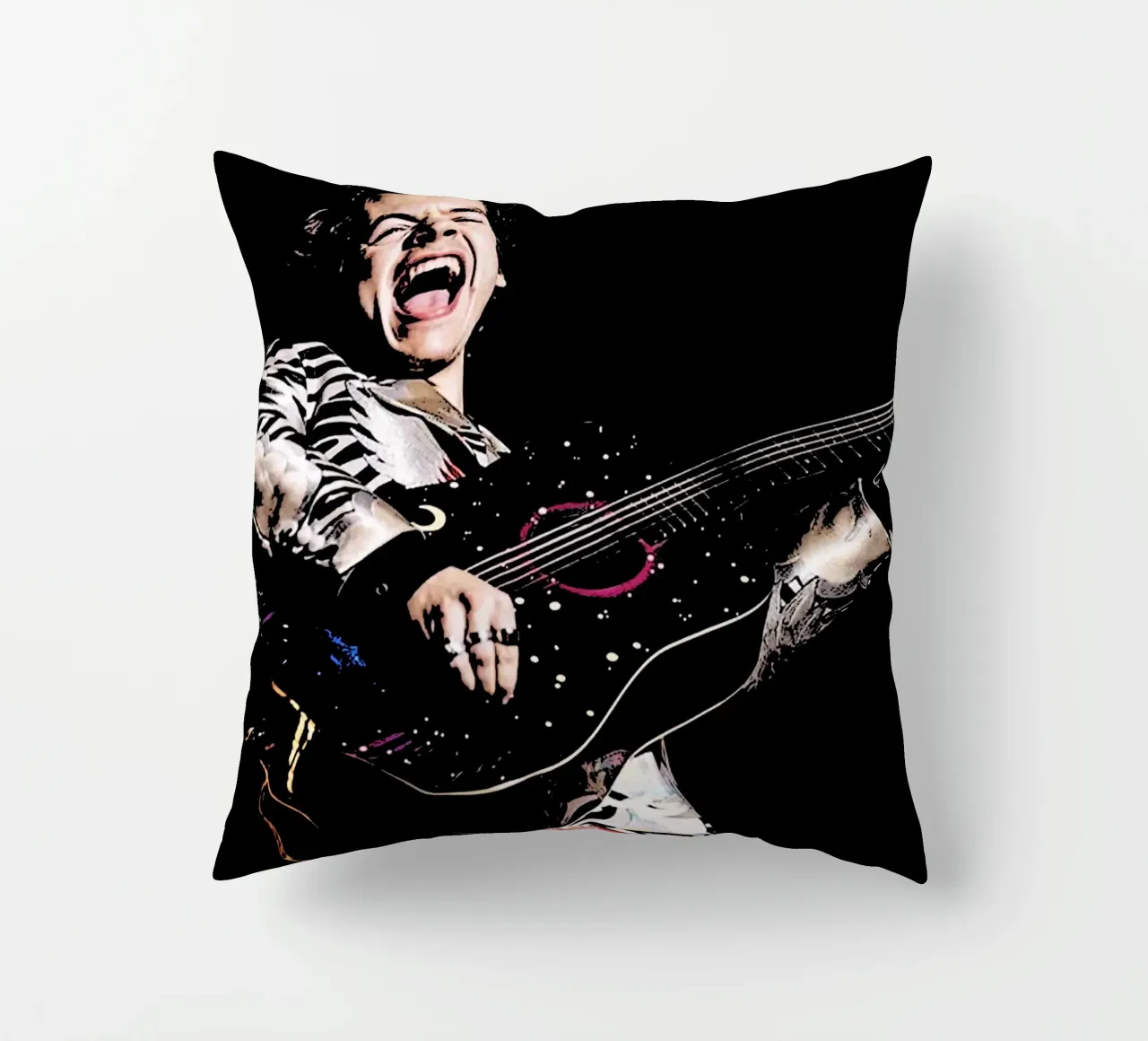 Harry Styles 5 Art decorative cushion by music soul