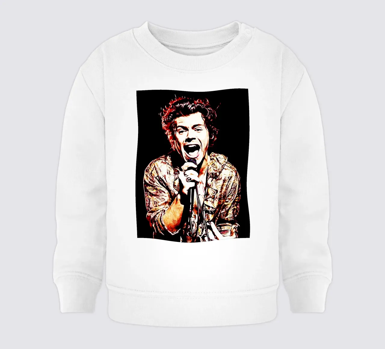 Harry Styles 8 Arte felpa neonato da music soul