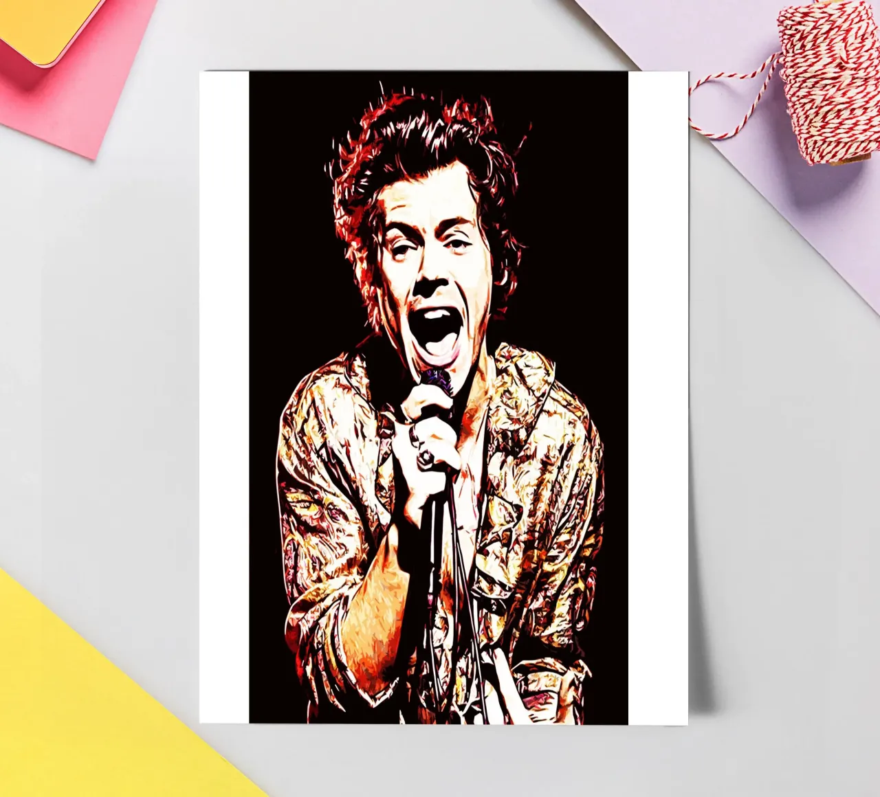 Harry Styles 8 Art sticker sheet by music soul
