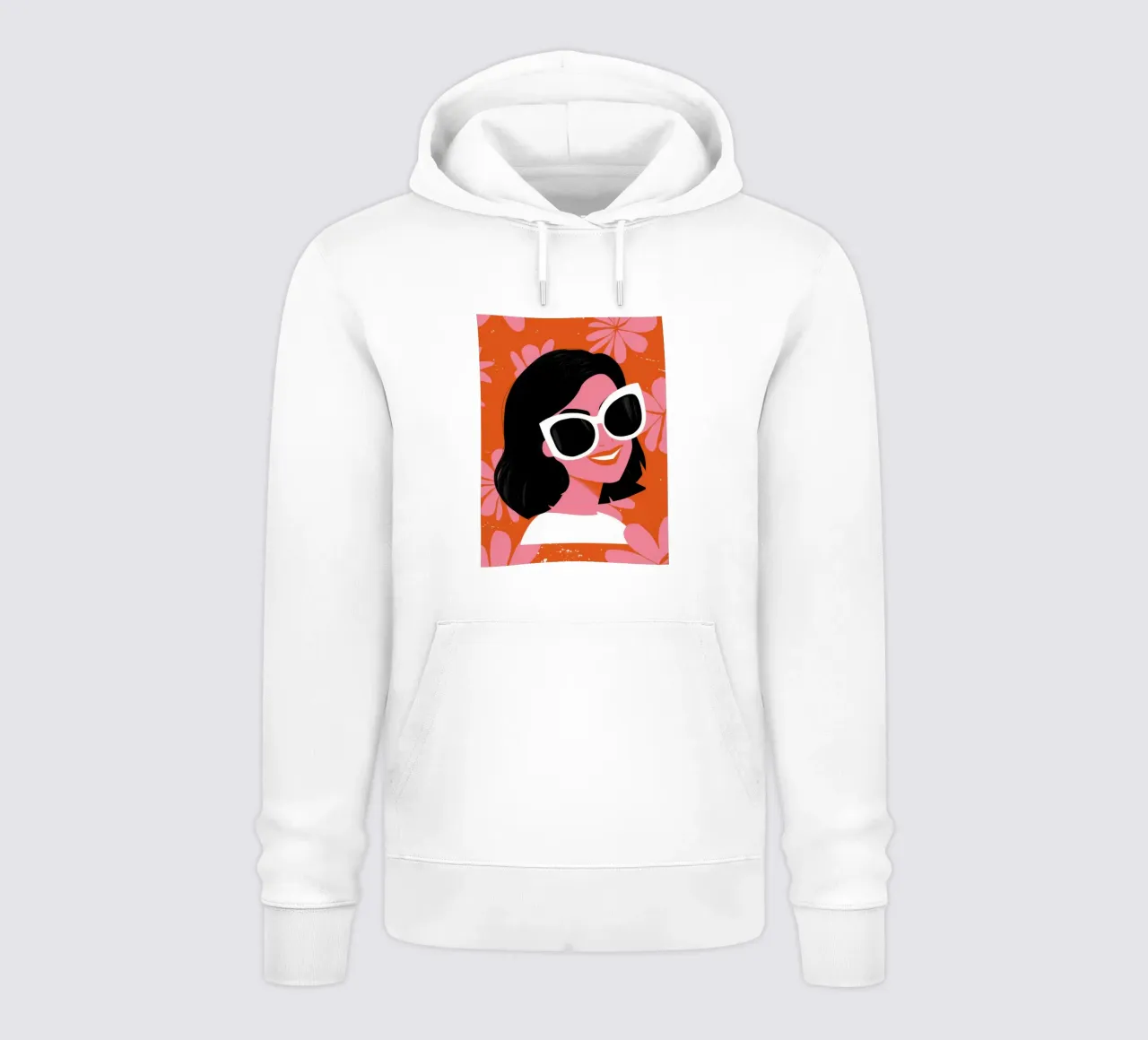 Occhiali da sole avorio Smile felpa con cappuccio da Lune Dreams