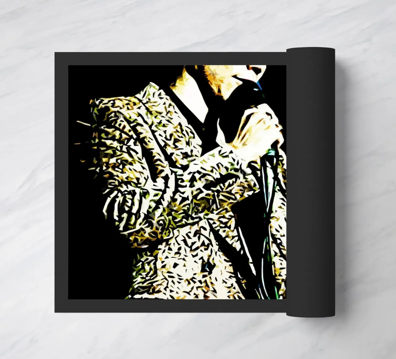Poster artistico del concerto di Harry Styles zerbino da music soul