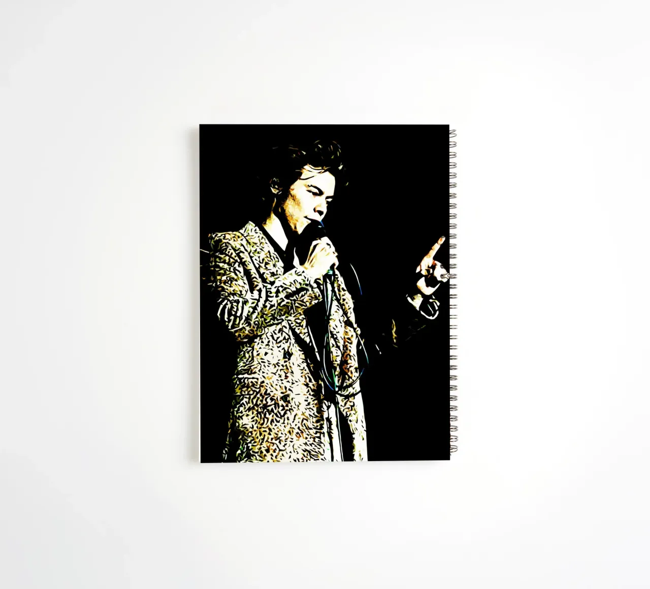 Harry Styles Concert Poster Art spiral notebook by music soul