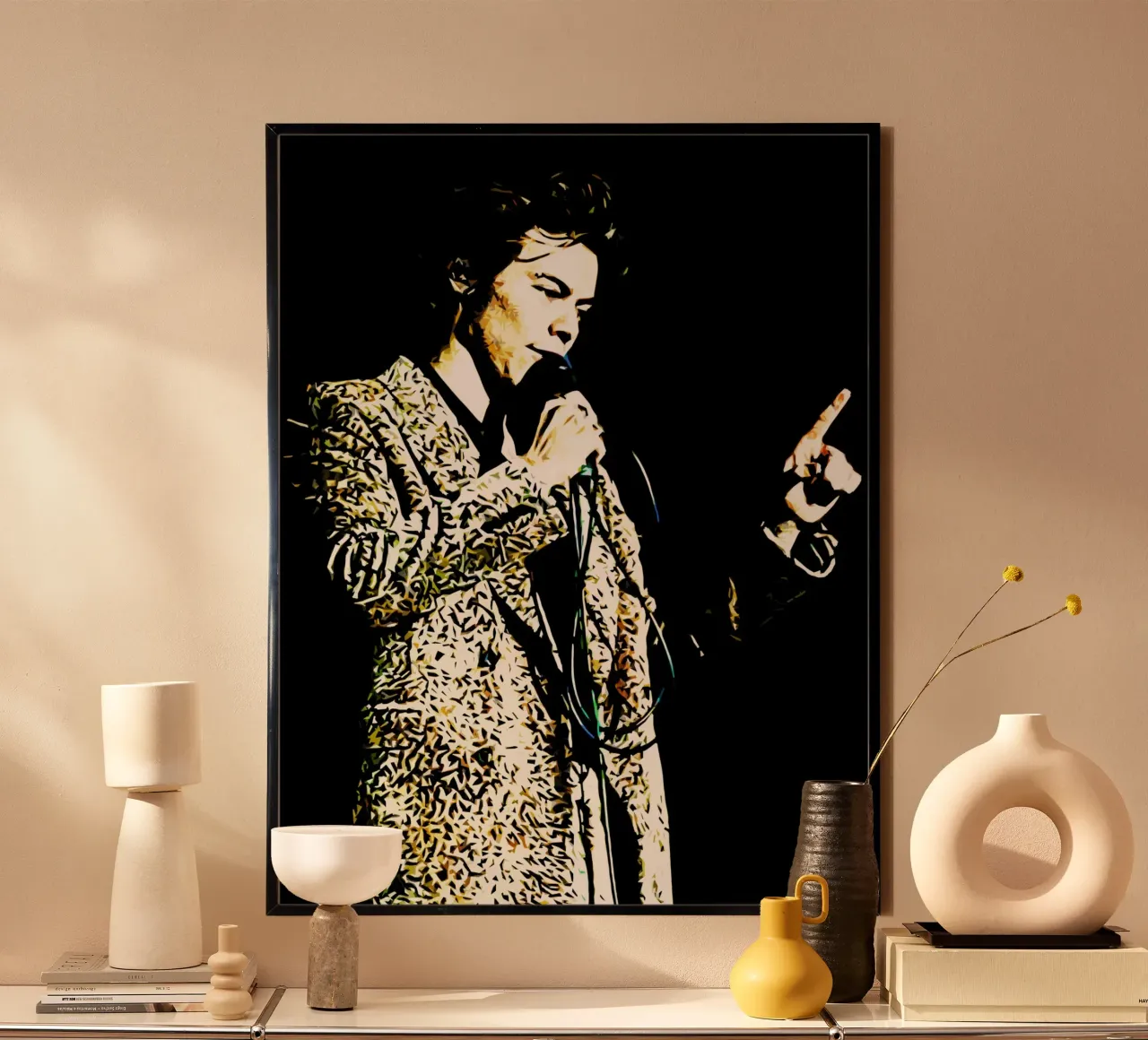 Poster artistico del concerto di Harry Styles carta hahnemühle da music soul