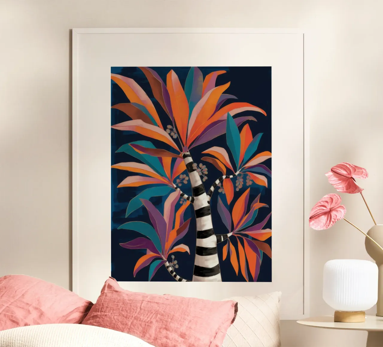Sogno di giungla a righe poster da Lune Dreams