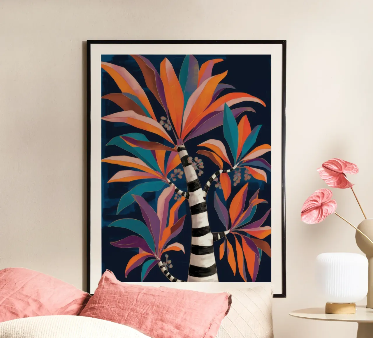 Sogno di giungla a righe poster da Lune Dreams