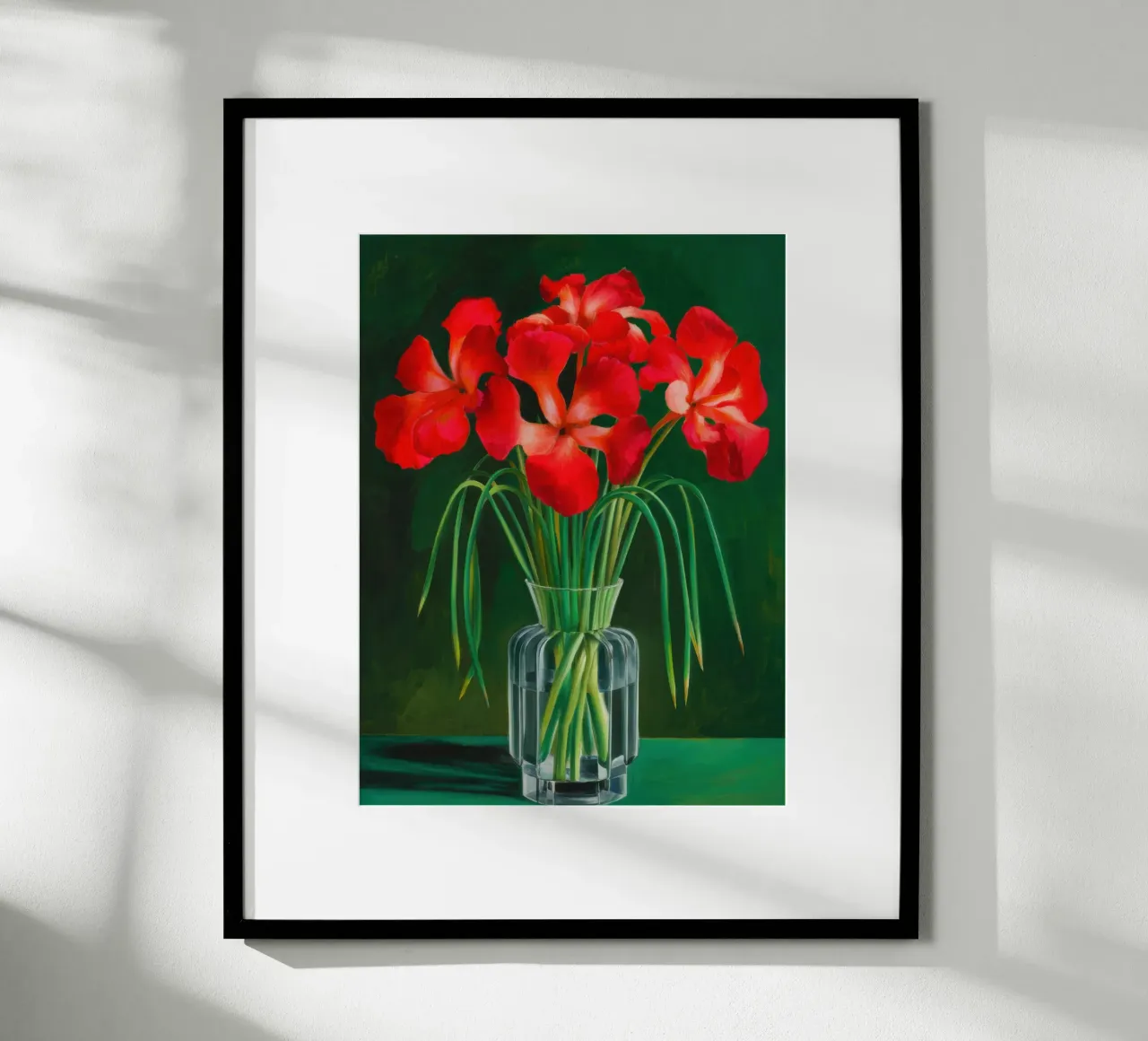 Ibisco rosso Immobile poster da Lune Dreams