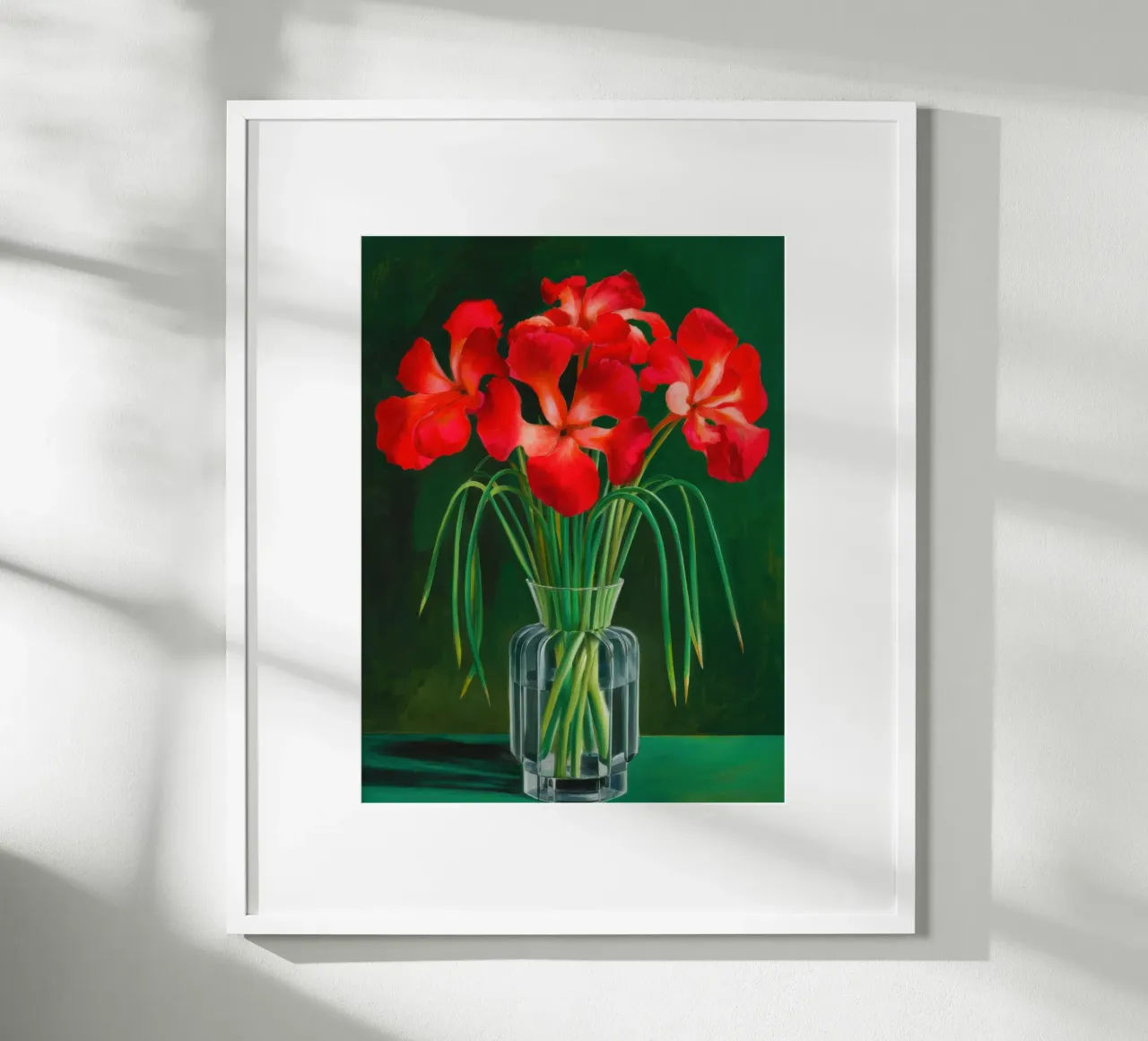 Ibisco rosso Immobile poster da Lune Dreams