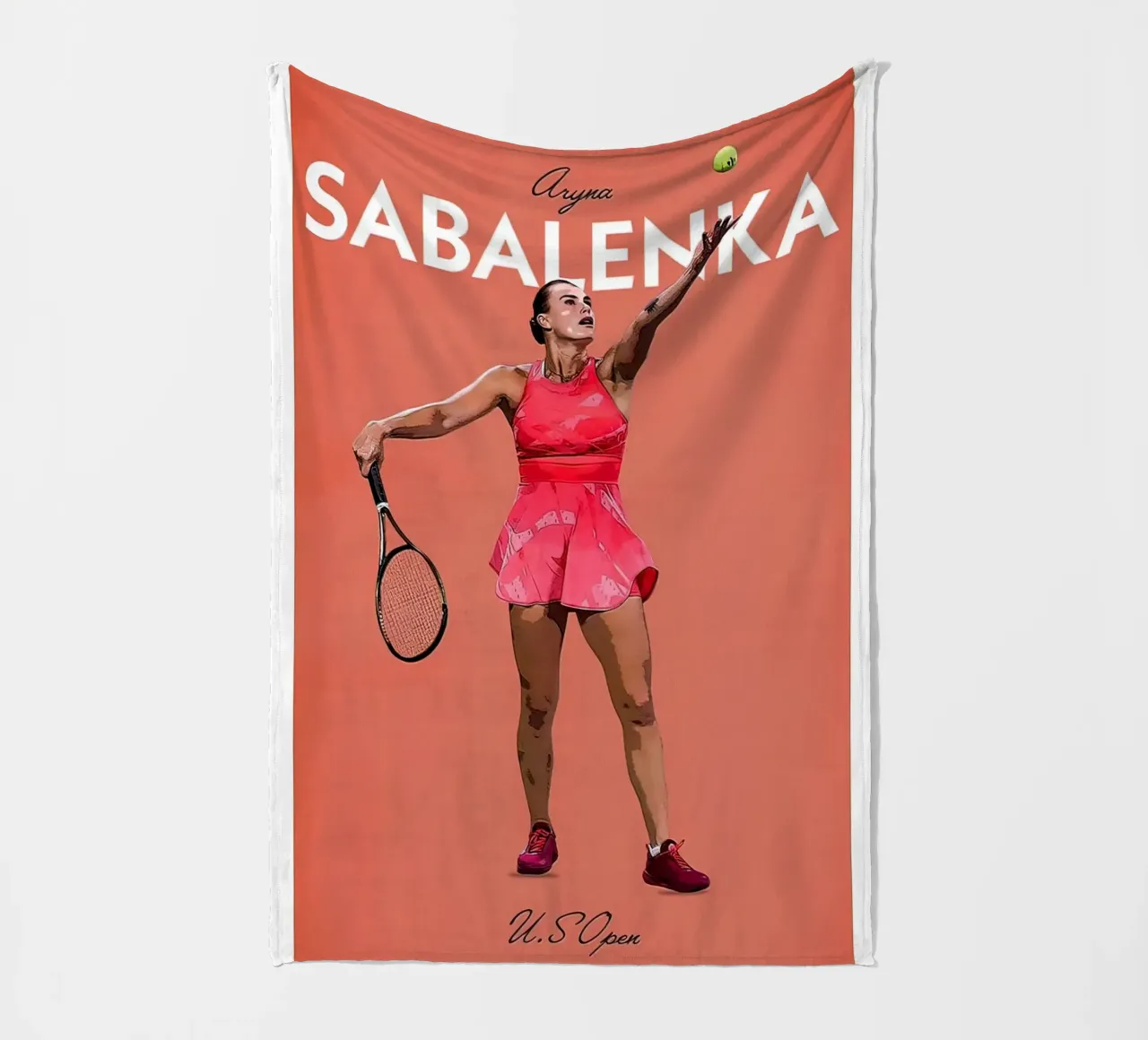 Poster delle icone di Sabalenka coperta in pile da aijanurmine