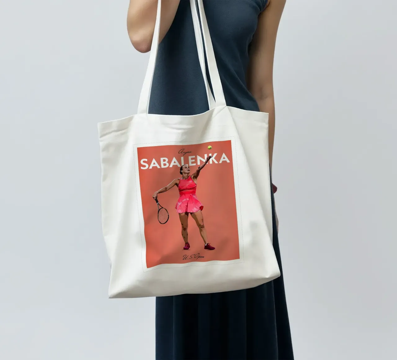 Poster delle icone di Sabalenka borsa in juta da aijanurmine