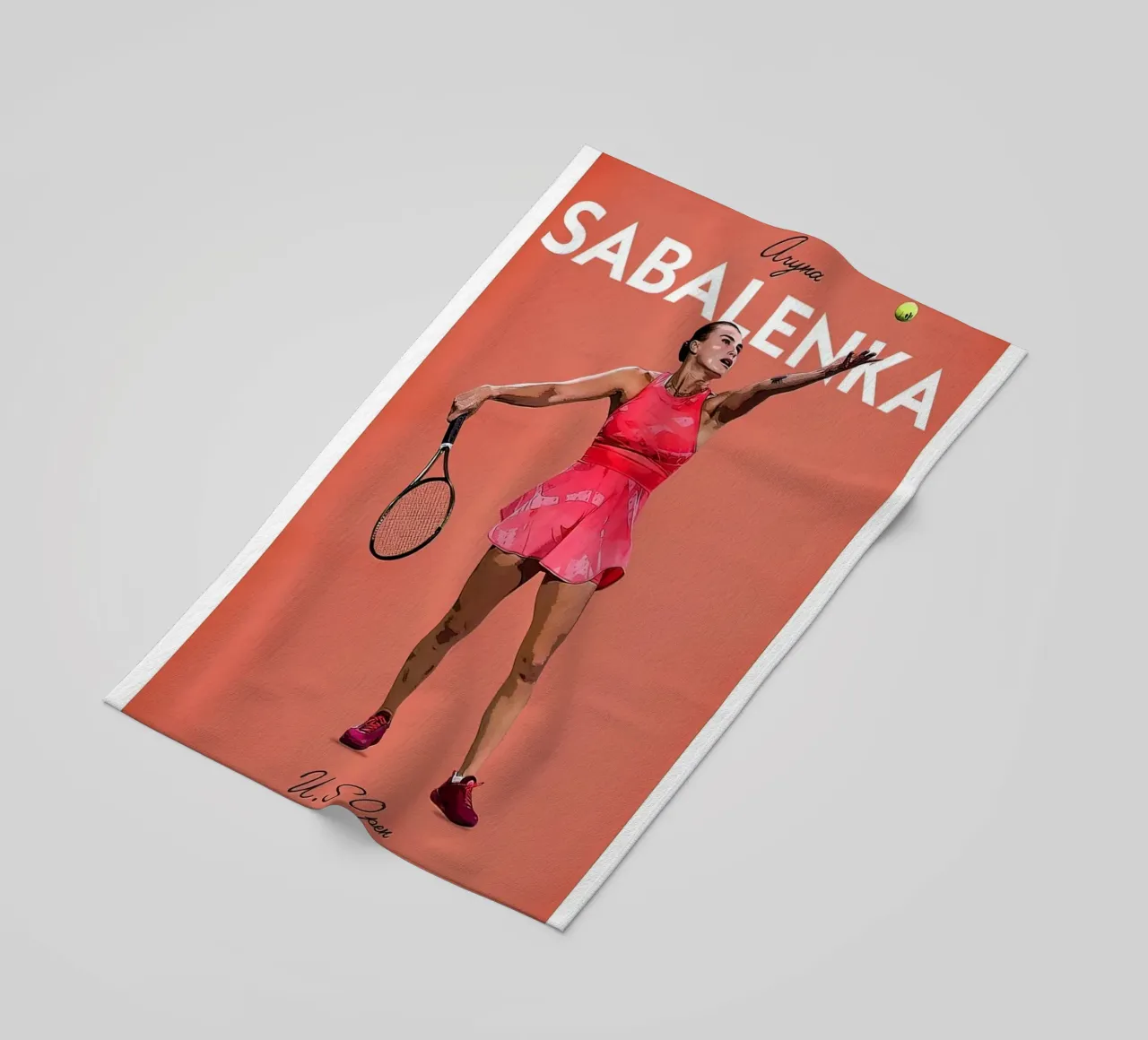 Poster delle icone di Sabalenka telo mare da aijanurmine