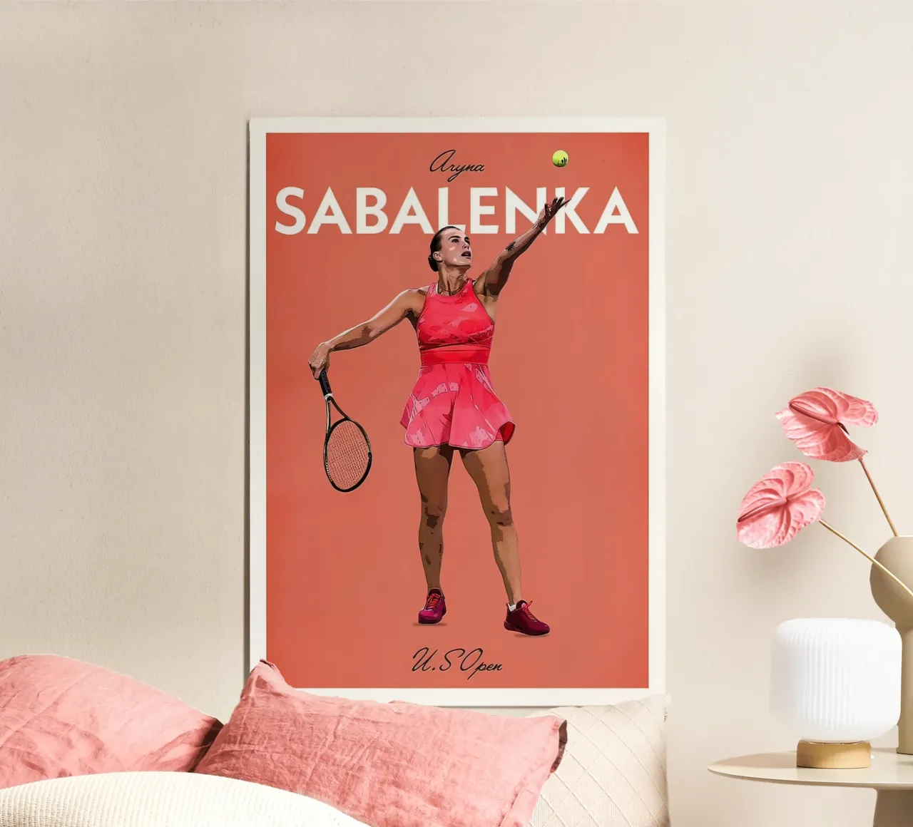 Poster delle icone di Sabalenka carta hahnemühle da aijanurmine