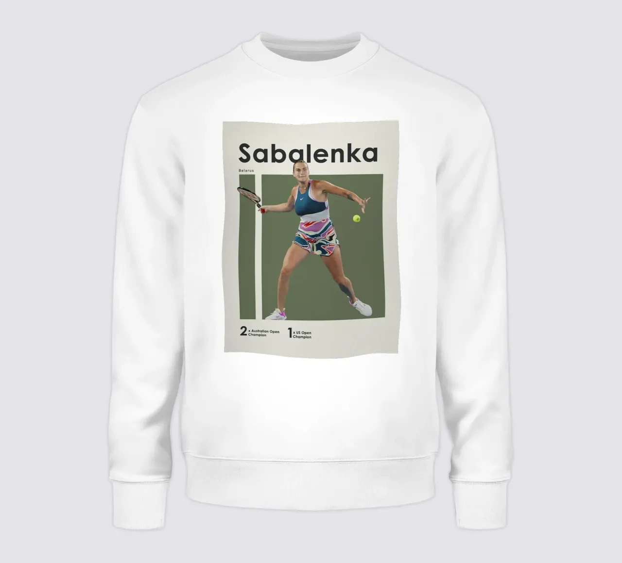 Poster del vincitore Aryna Sabalenka felpa da aijanurmine