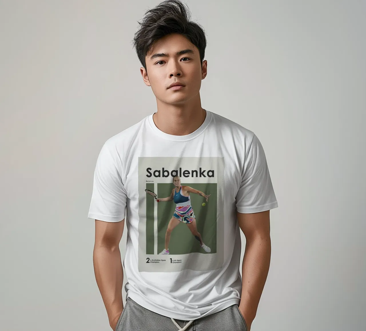 Poster del vincitore Aryna Sabalenka t-shirt da aijanurmine