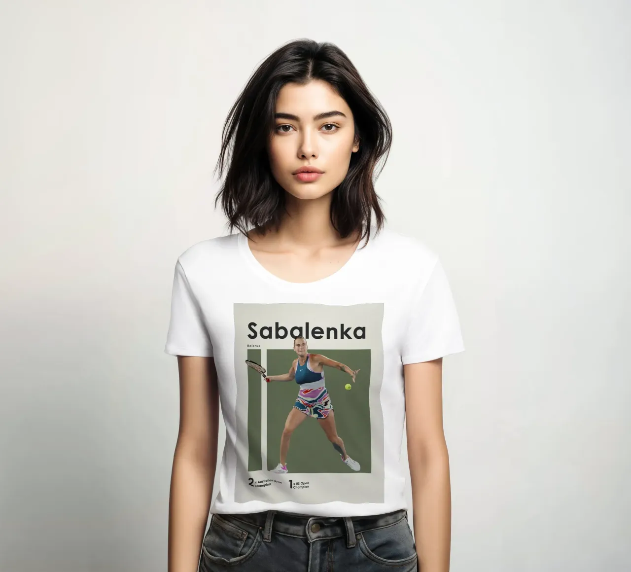 Aryna Sabalenka Póster ganador camiseta de mujer de aijanurmine