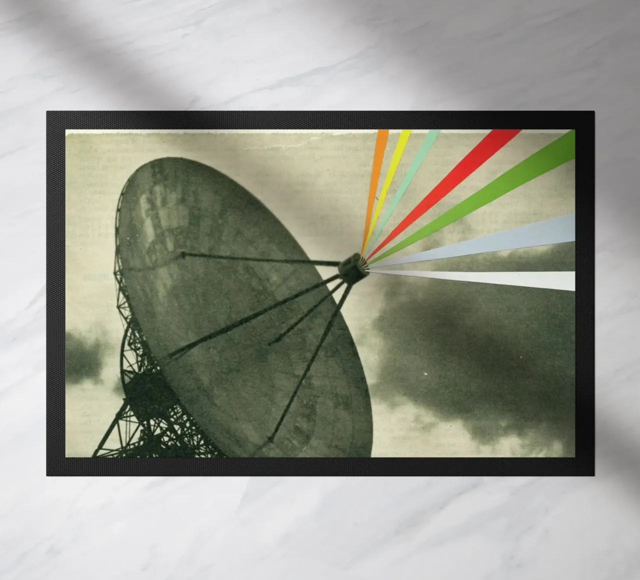 Earth Calling Fußmatte von Cassia Beck Collage