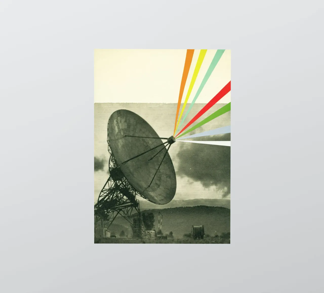 Aarde roept sticker van Cassia Beck Collage