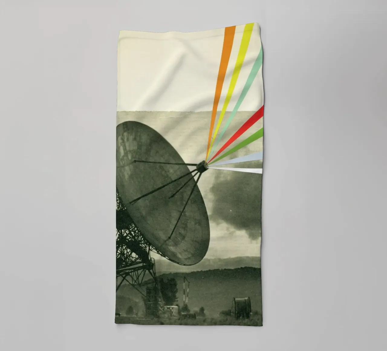 Aarde roept badhanddoek van Cassia Beck Collage