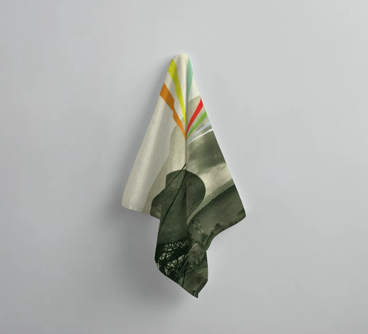 Earth Calling towel by Cassia Beck Collage