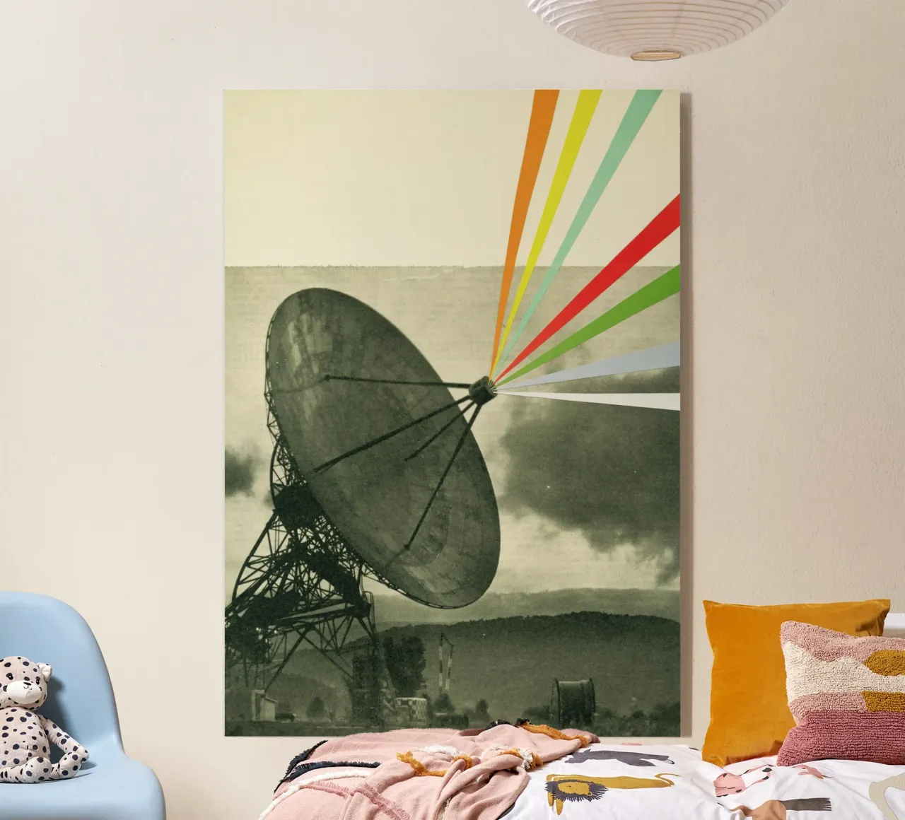 Aarde roept acryl van Cassia Beck Collage