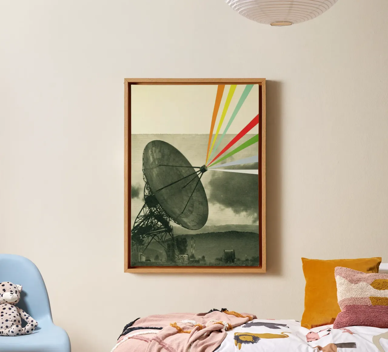 Aarde roept canvas van Cassia Beck Collage