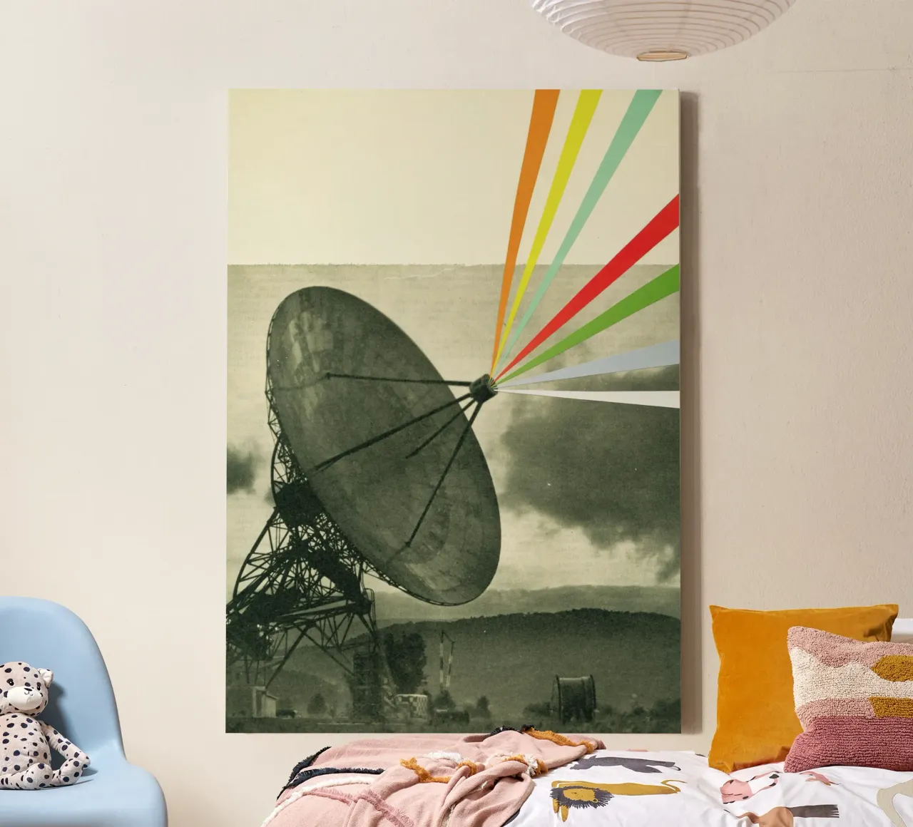 Aarde roept canvas van Cassia Beck Collage