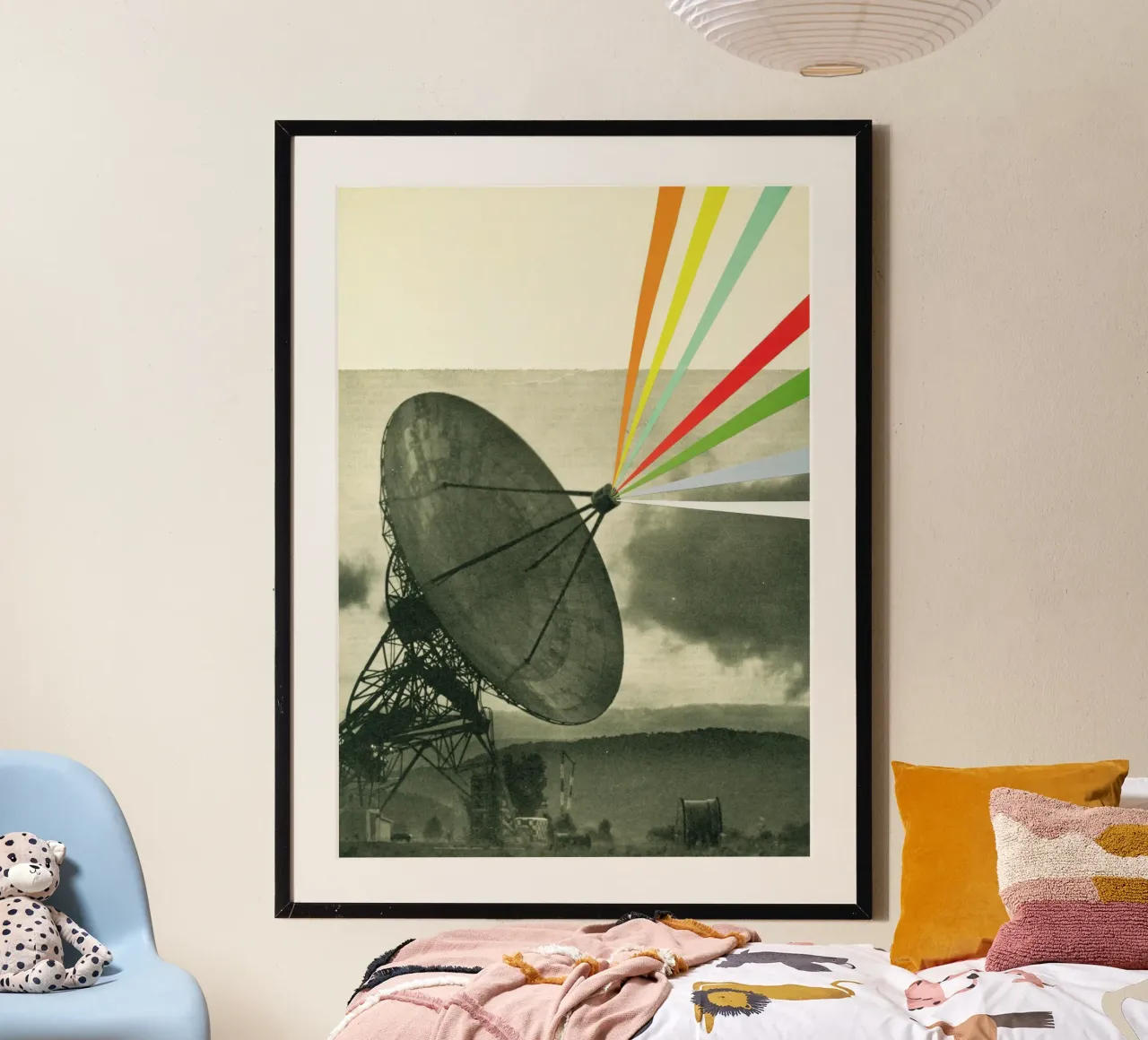 Aarde roept poster van Cassia Beck Collage