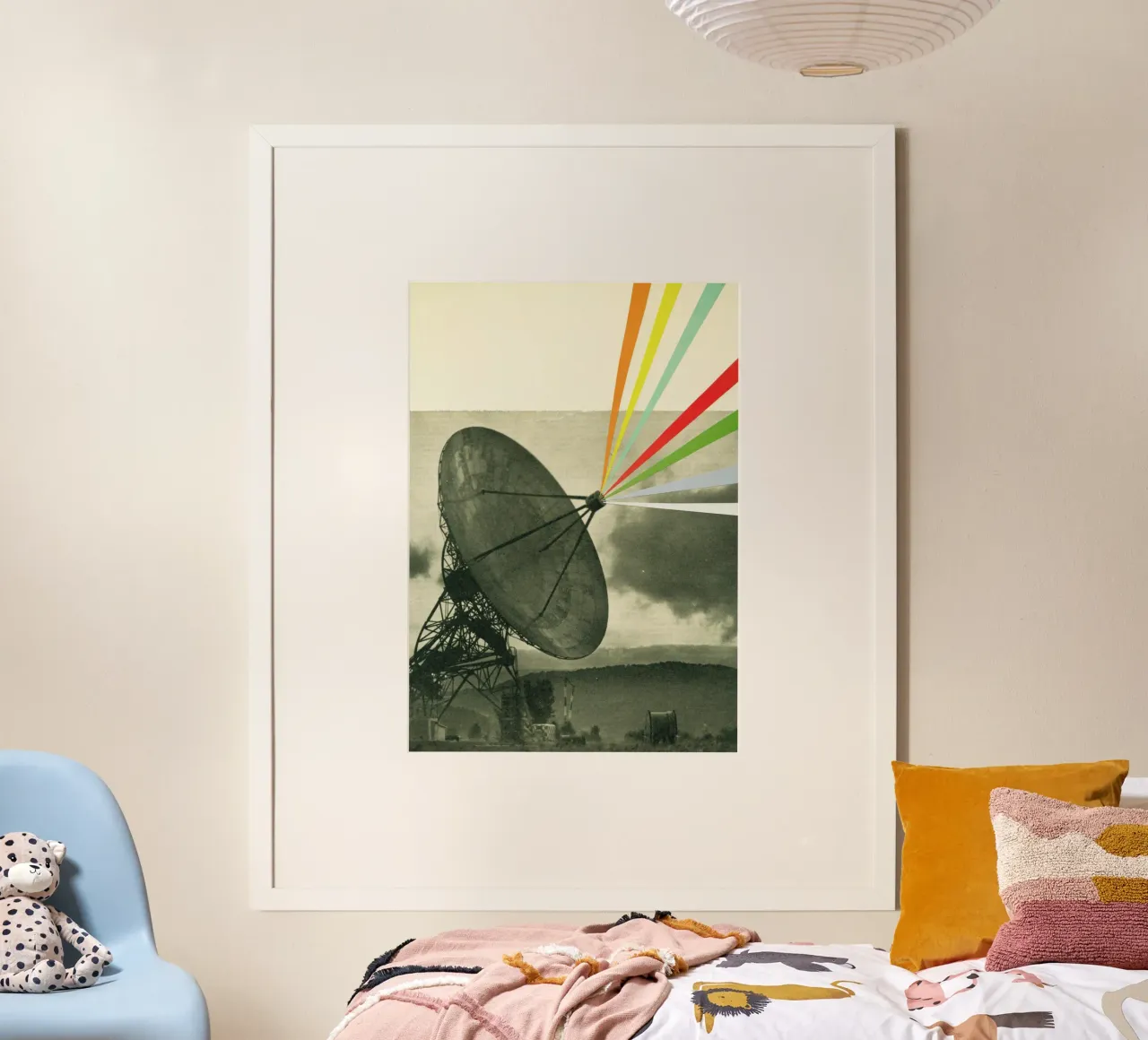 Aarde roept poster van Cassia Beck Collage