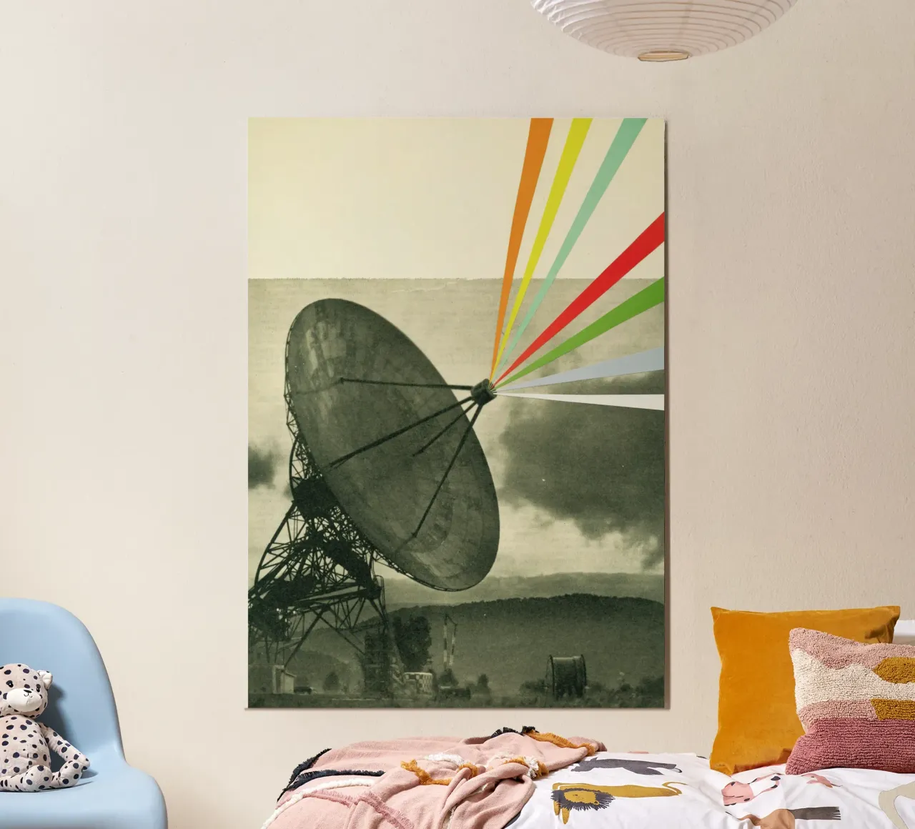 Aarde roept poster van Cassia Beck Collage