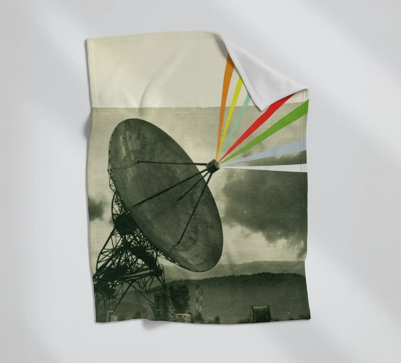 Earth Calling fleece blanket by Cassia Beck Collage