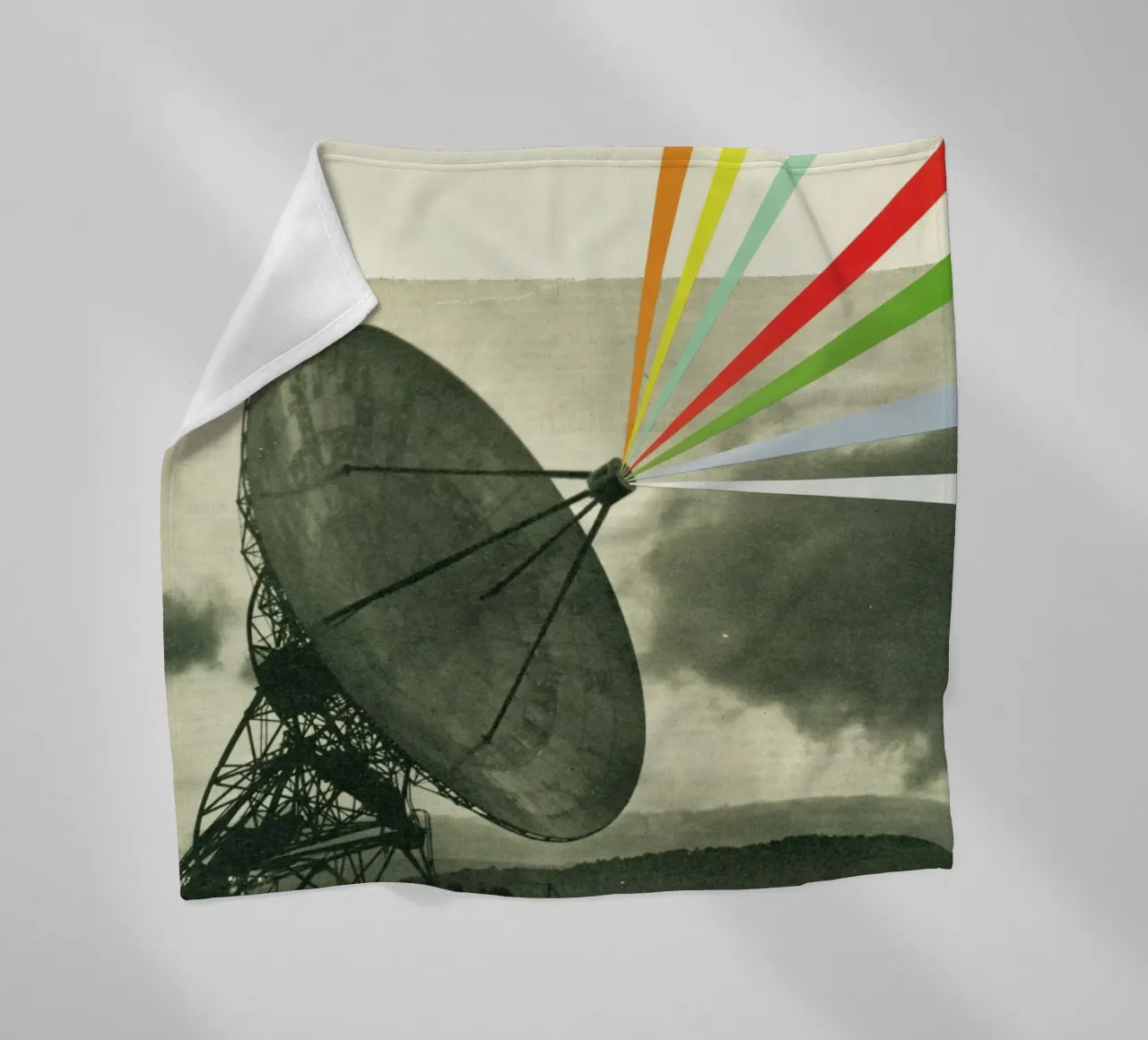 Earth Calling fleece blanket by Cassia Beck Collage