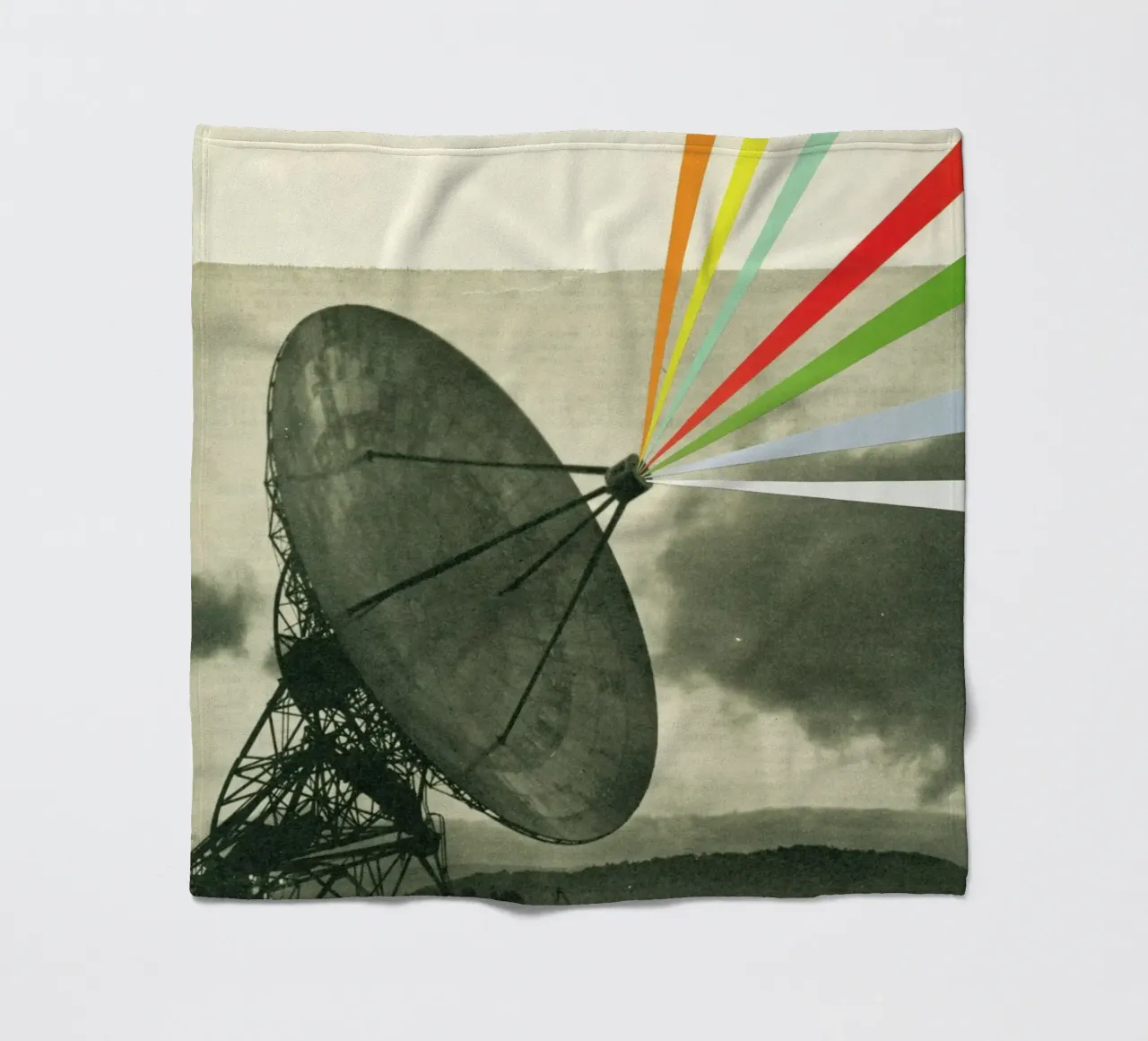 Earth Calling fleece blanket by Cassia Beck Collage