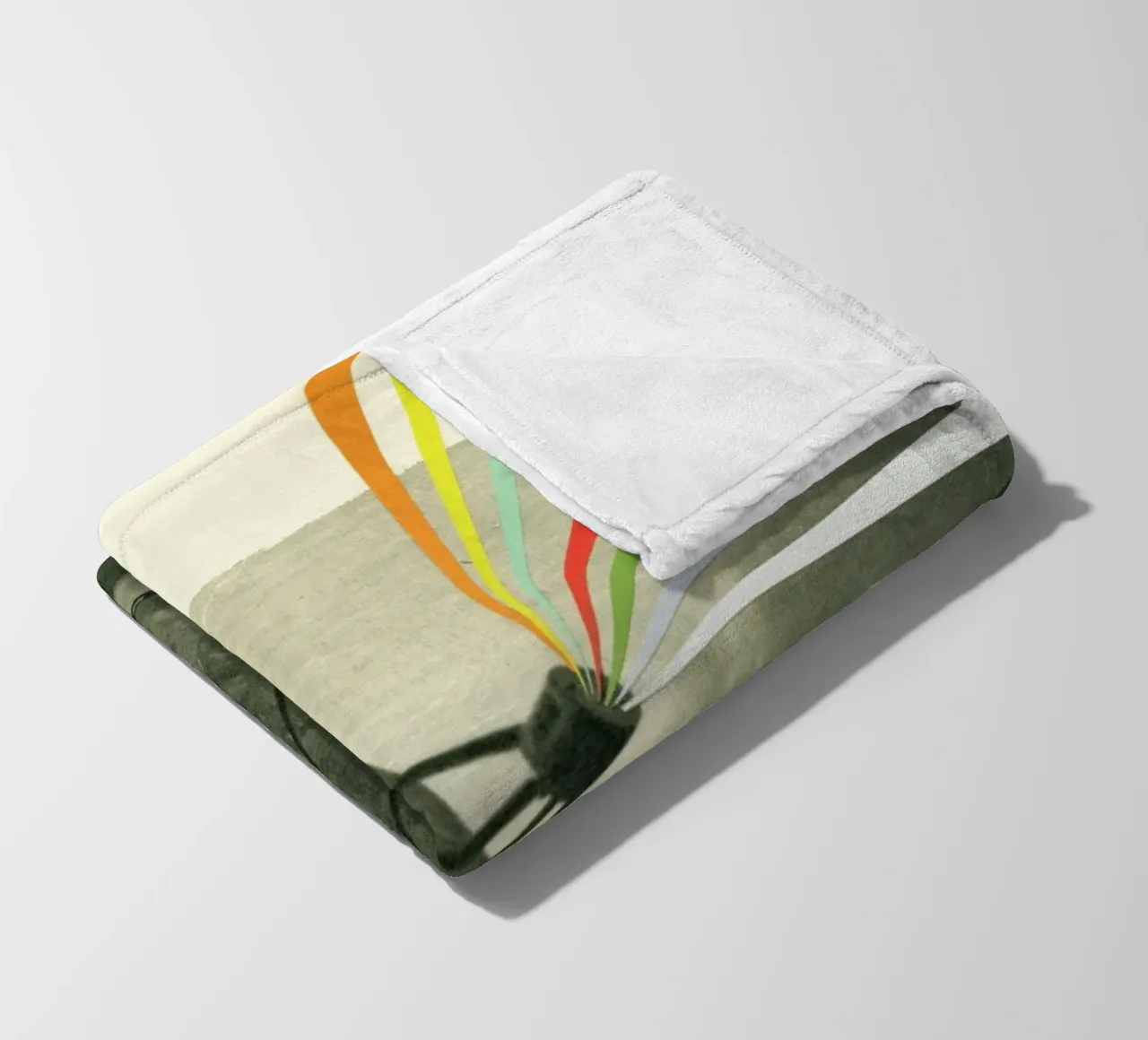 Earth Calling fleece blanket by Cassia Beck Collage