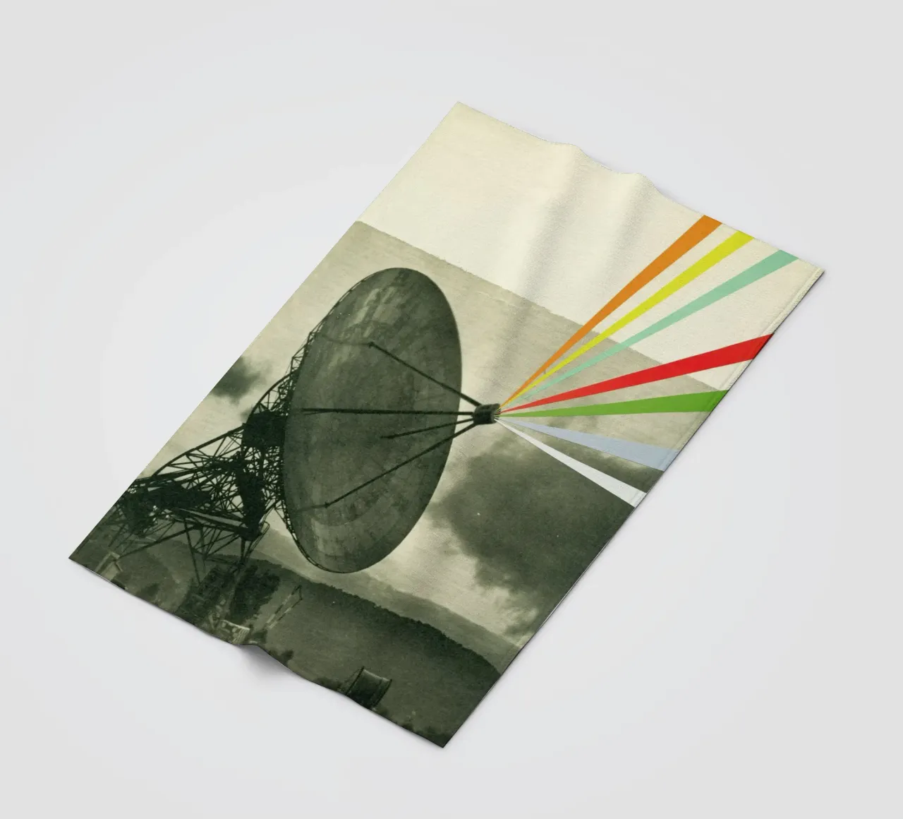 Aarde roept fleecedeken van Cassia Beck Collage