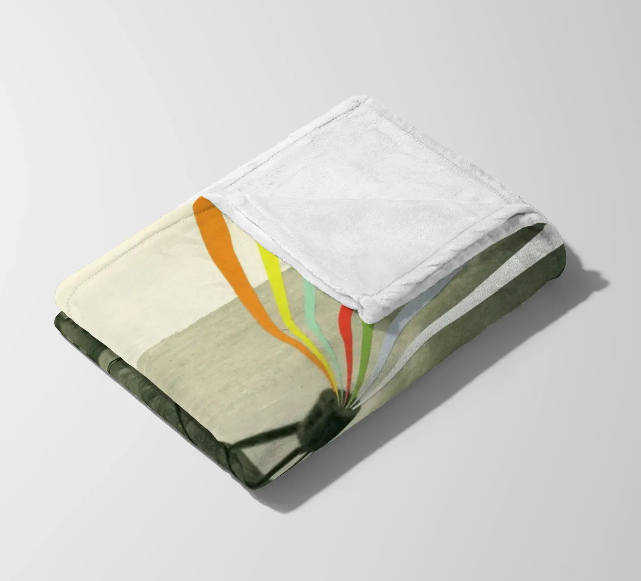 Earth Calling fleece blanket by Cassia Beck Collage