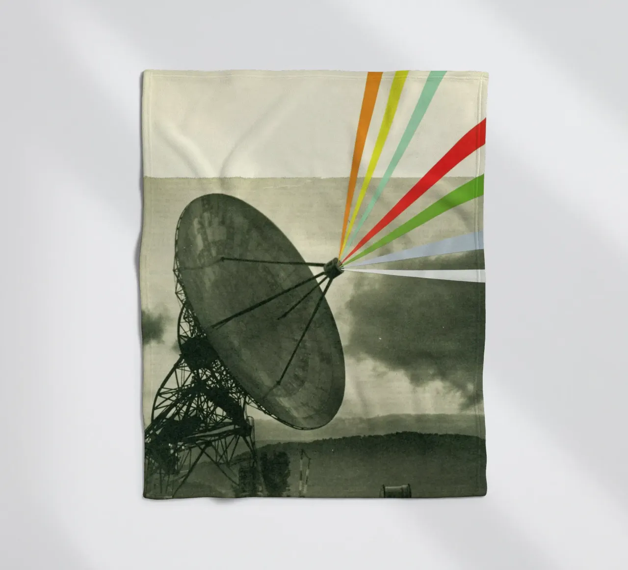 Earth Calling fleece blanket by Cassia Beck Collage