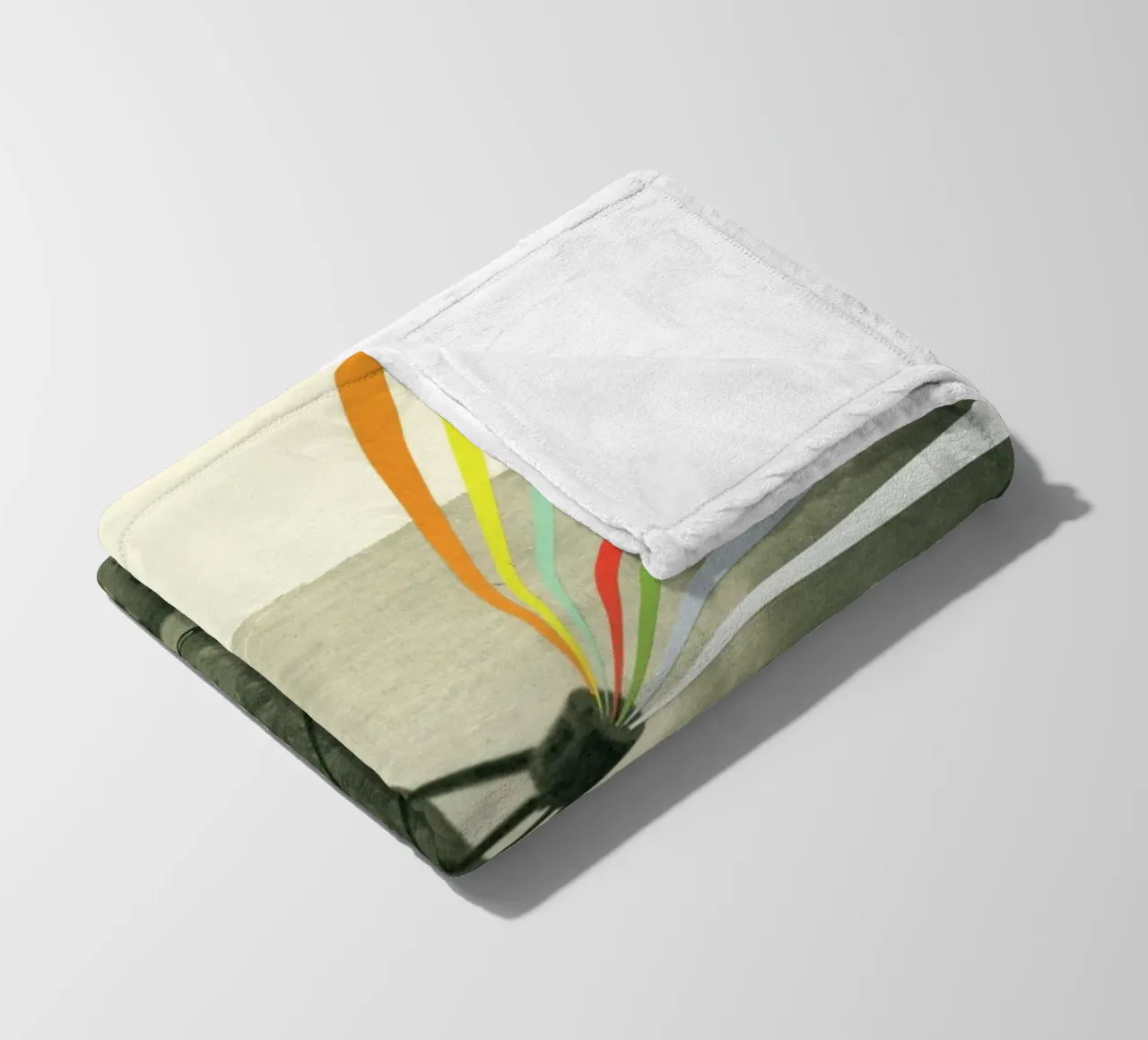 Earth Calling fleece blanket by Cassia Beck Collage