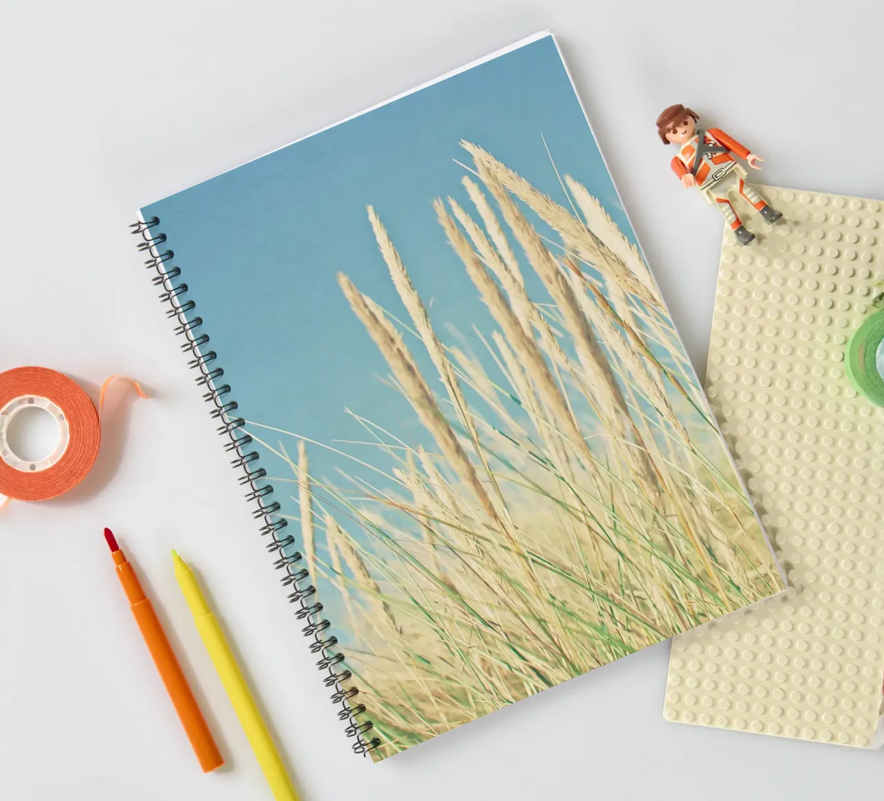 Césped de playa cuaderno de espiral de Cassia Beck Photography