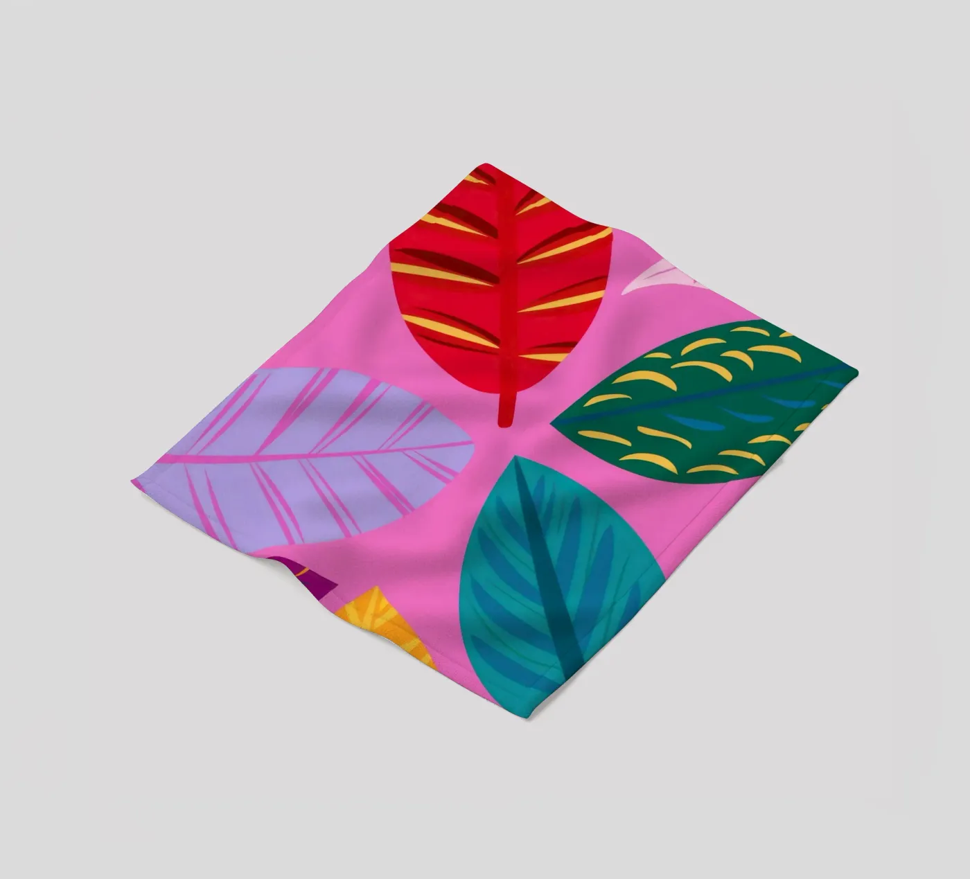 Pink Leaf Pattern coperta in pile da Lune Dreams