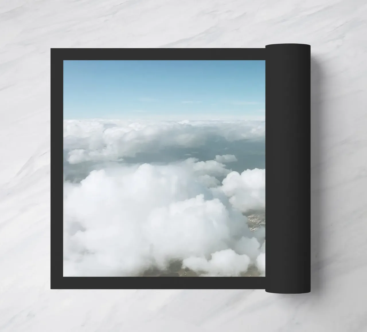 Fluffy Clouds doormat by Cassia Beck Photography