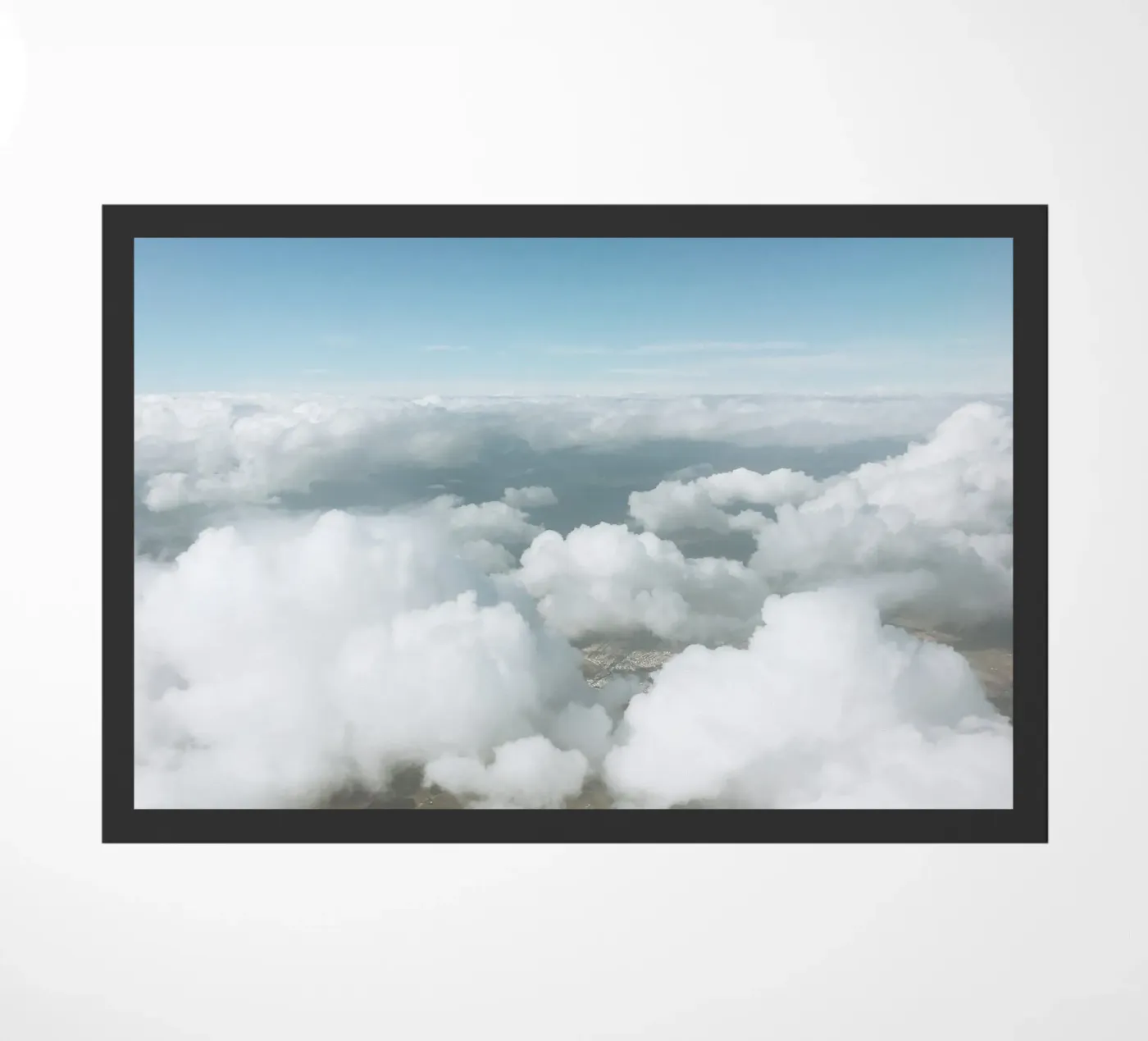 Fluffy Clouds doormat by Cassia Beck Photography