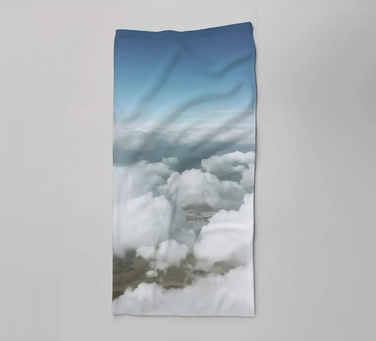 Fluffy Clouds towel by Cassia Beck Photography