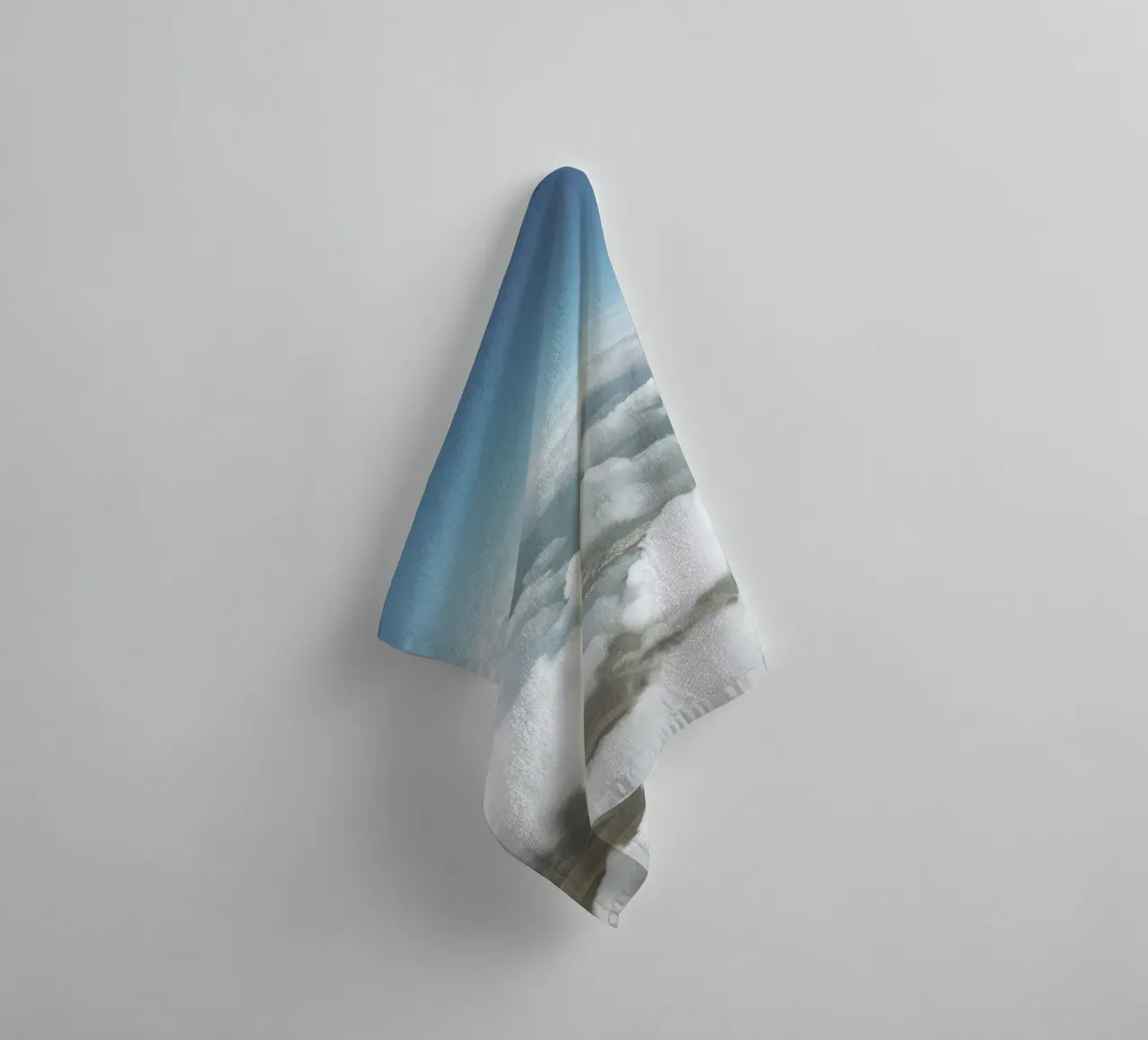 Fluffy Clouds towel by Cassia Beck Photography