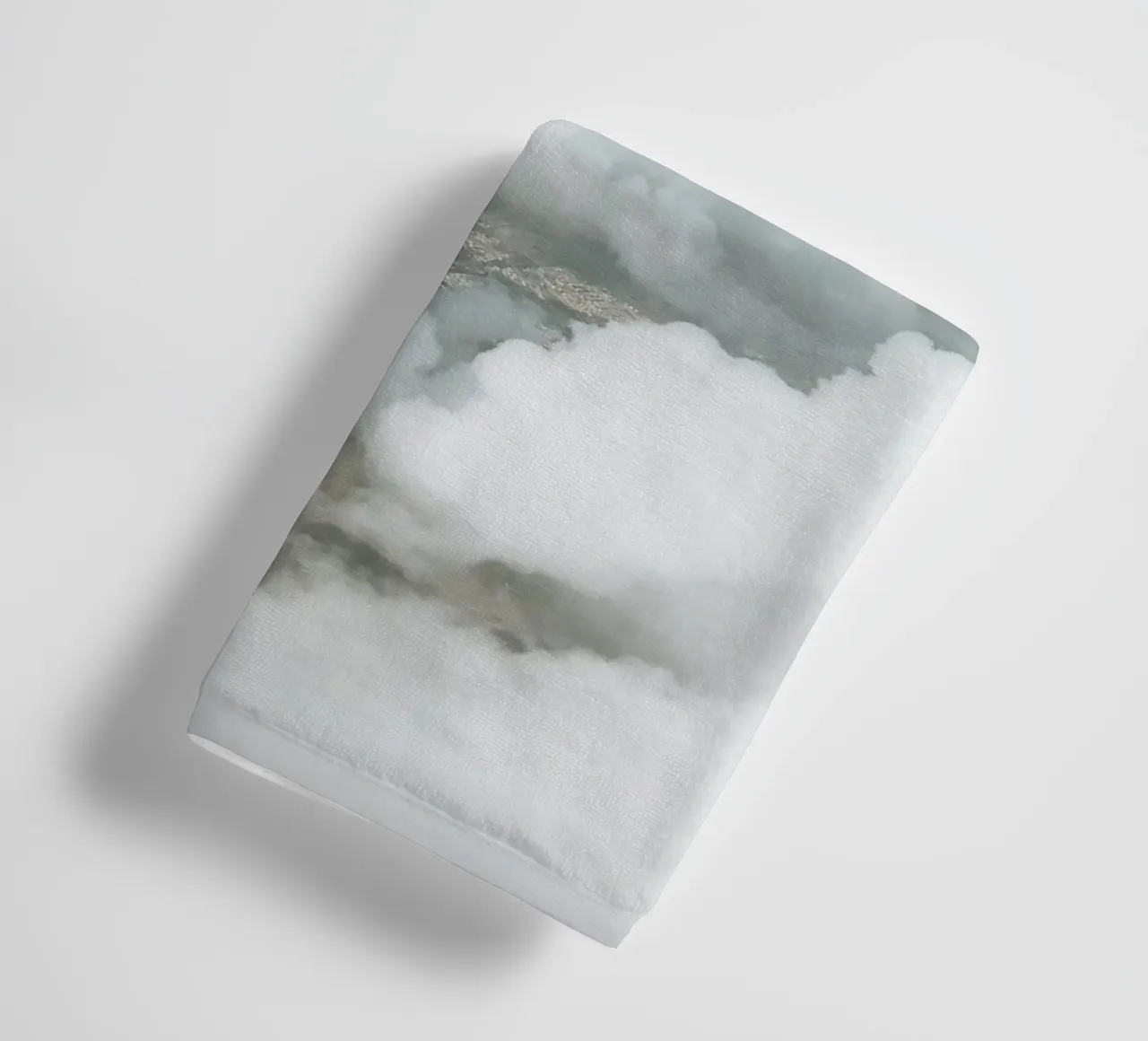 Fluffy Clouds towel by Cassia Beck Photography
