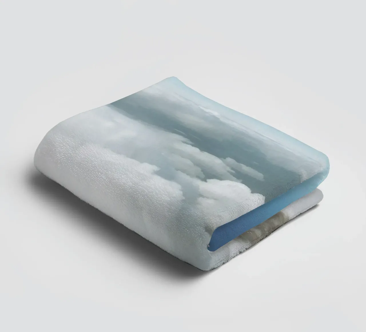 Fluffy Clouds towel by Cassia Beck Photography