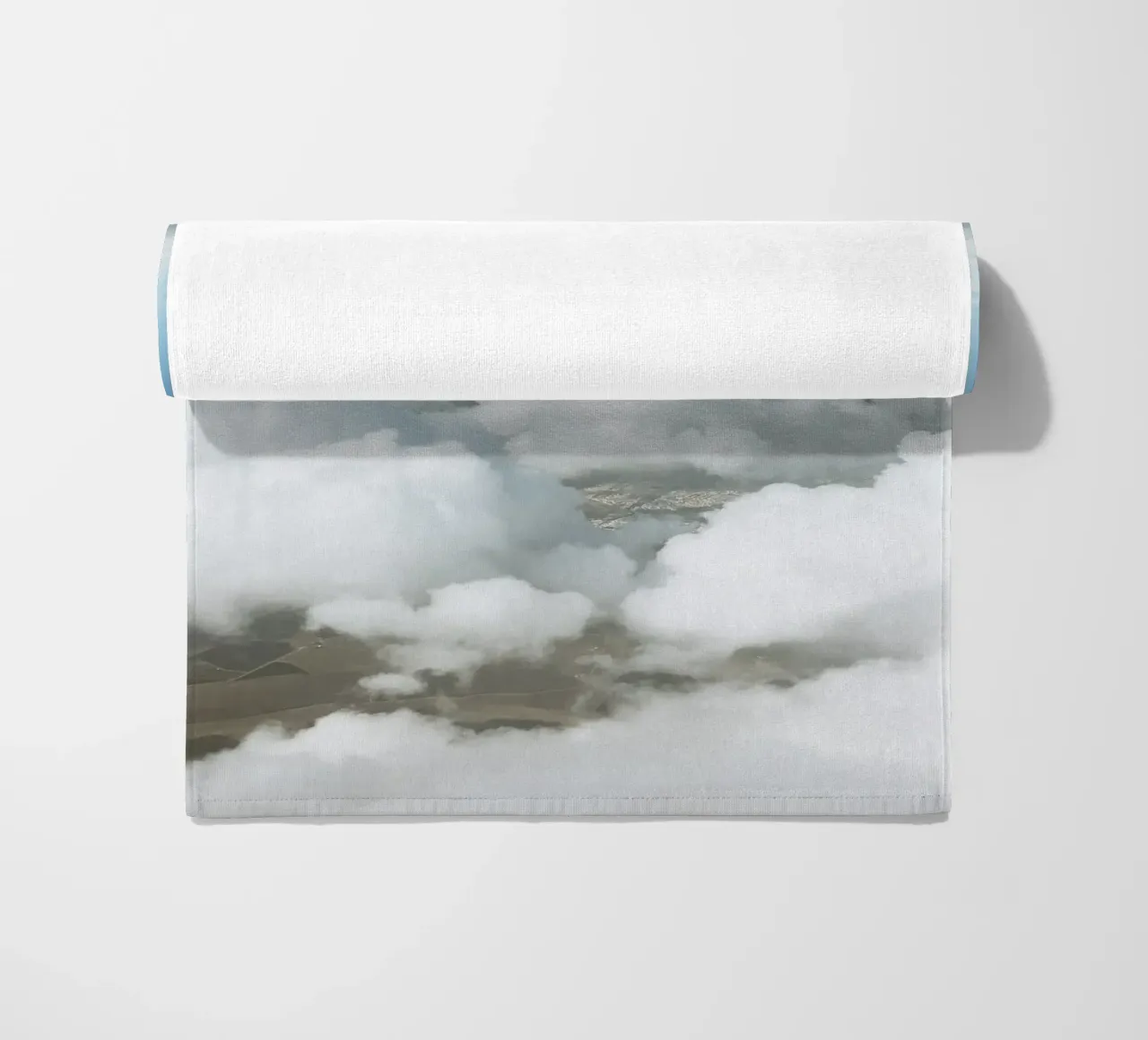 Pluizige wolken strandhanddoek van Cassia Beck Photography