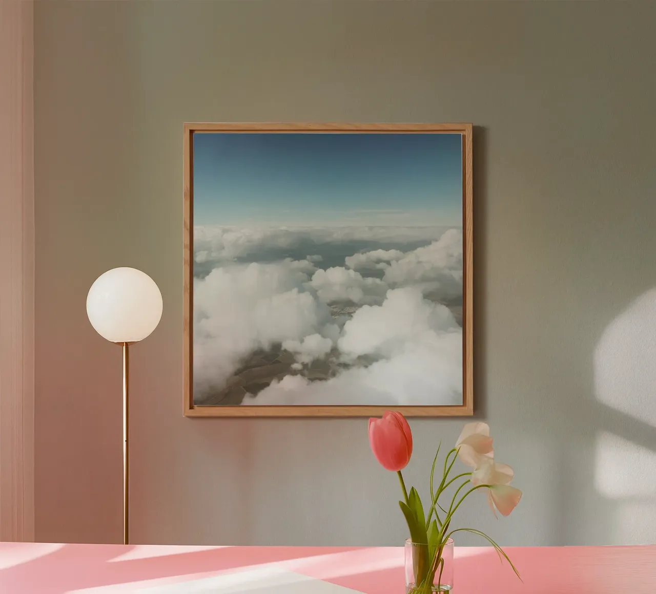 Fluffy Clouds forex plate by Cassia Beck Photography