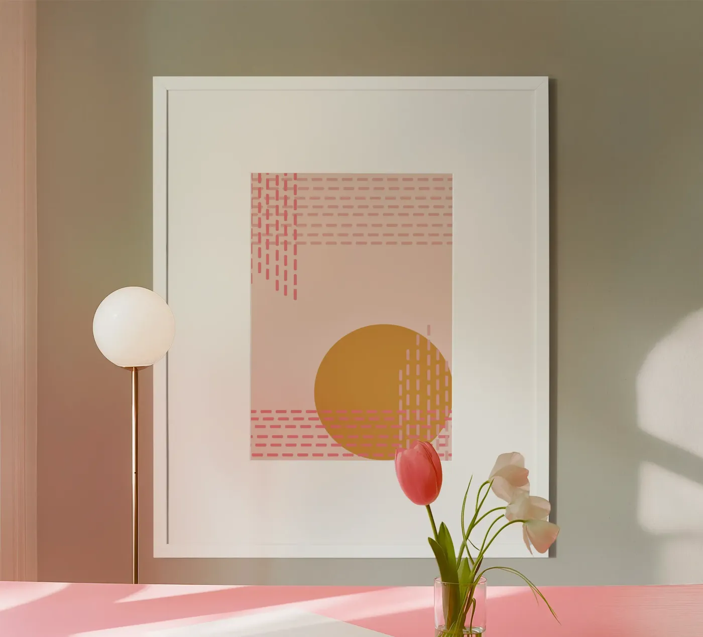 Poster Hello Yellow Sunset poster da Mint Illustrations The Cozies